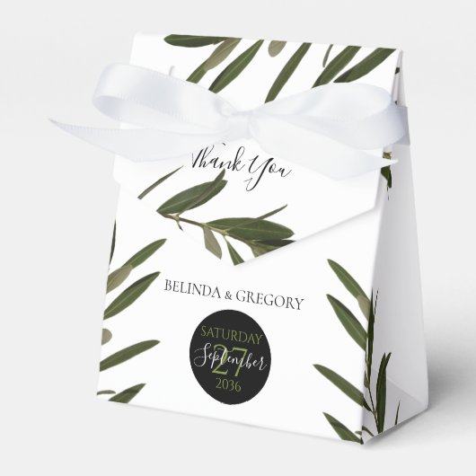 Ballotins Mariage de verdure Feuille d'olive (Verso)