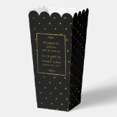 Ballotins Mariage d'effet Black & Gold moderne (Recto)