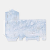 Ballotins Mariage des flocons d'argent d'hiver congelés (Déplié)