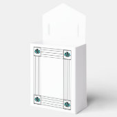 Ballotins Mariage design Art déco bleu (Ouvert)