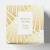 Ballotins Mariage design Art déco couleur or (Haut)