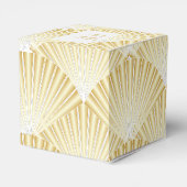 Ballotins Mariage design Art déco couleur or (Arrière)