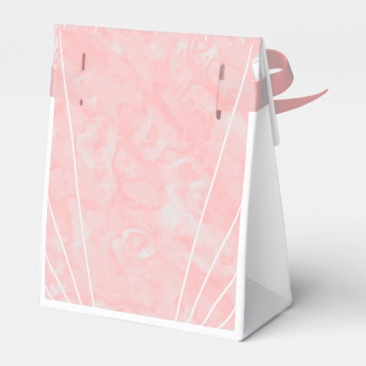 Ballotins Mariage design Art déco en marbre rose (Arrière)