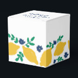 Ballotins Mariage Dessiné à la Main Citron Agrumes Italien<br><div class="desc">Boîte de Faveur pour Mariage - Bonbons/Cadeaux Invité Fleurs Botaniques Dessinées à la Main et Citron</div>