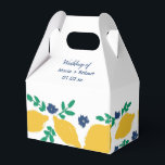 Ballotins Mariage Dessiné à la Main Citron Agrumes Italien<br><div class="desc">Boîte de Faveur pour Mariage - Bonbons/Cadeaux Invités Florales Dessinées à la Main et Citron</div>