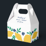 Ballotins Mariage Dessiné à la Main Citron Agrumes Italien<br><div class="desc">Boîte de Faveur pour Mariage - Cadeaux/ Bonbons pour Invités Fleurs Botaniques Dessinées à la Main et Citron</div>