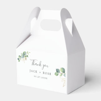 Ballotins Mariage d'été Eucalyptus de verdure rustique.