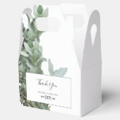 Ballotins Mariage d'eucalyptus en argent (Ouvert)