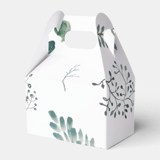 Ballotins Mariage d'eucalyptus vert argenté (Arrière)