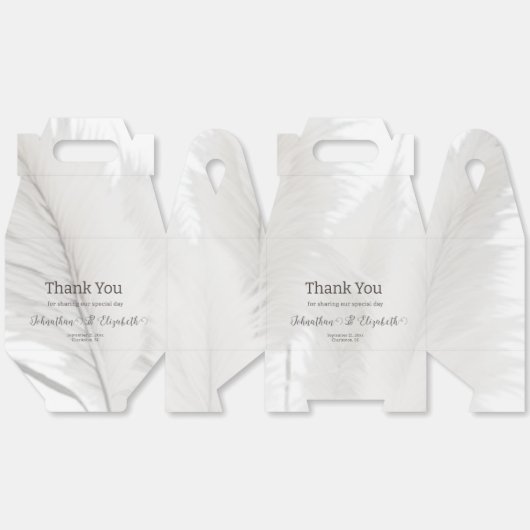 Ballotins Mariage d'herbe Boho Pampas (Déplié)