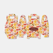 Ballotins Mariage d'hibiscus tropicaux d'Orange brulé (Déplié)