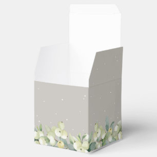 Ballotins Mariage d'hiver Greige Snowberry+Eucalyptus