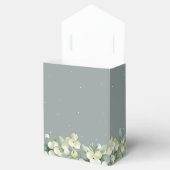 Ballotins Mariage d'hiver Seafoam Green Snowberry+Eucalyptus (Ouvert)