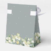Ballotins Mariage d'hiver Seafoam Green Snowberry+Eucalyptus (Arrière)