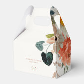 Ballotins Mariage d'ivoire à l'aquarelle florale (Arrière)