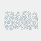 Ballotins Mariage Doodle Fleurs Bleu Clair Forget-Me-Nots (Déplié)