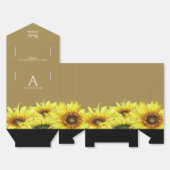 Ballotins Mariage d'or de tournesol écossais (Déplié)