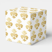 Ballotins Mariage d'or Fleur De Lis personnalisé (Arrière)