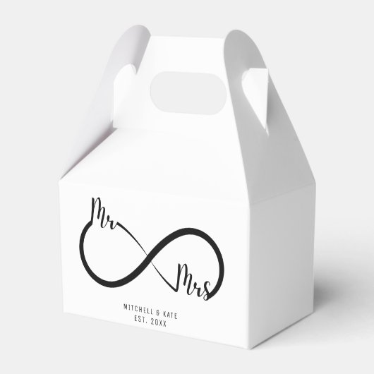 Ballotins Mariage du symbole M & Mme Infinity (Verso)