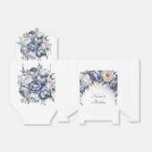Ballotins Mariage Dusty Blue & White Peony (Déplié)
