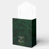 Ballotins Mariage Écriture Or Agate Vert Émeraude (Ouvert)