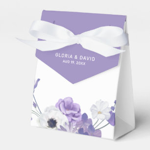 Ballotins Mariage élégant à la florale violette