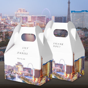Ballotins Mariage élégant à l'aquarelle à Las Vegas