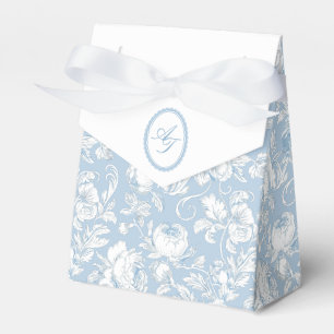 Ballotins Mariage élégant bleu de chinoiserie