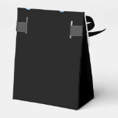 Ballotins Mariage élégant bleu Hollywood Glam (Arrière)