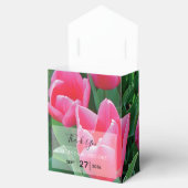 Ballotins Mariage élégant de tulipes roses (Ouvert)