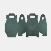 Ballotins Mariage élégant et moderne Emerald Green Black (Déplié)