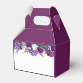 Ballotins Mariage élégant et moderne floral violet (Arrière)