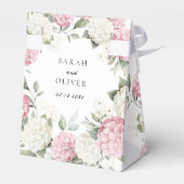 Ballotins Mariage Élégant Fleur Rose Pâle Hydrangea (Arrière)