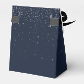 Ballotins Mariage Elegant Marine & Silver Falling Stars (Arrière)