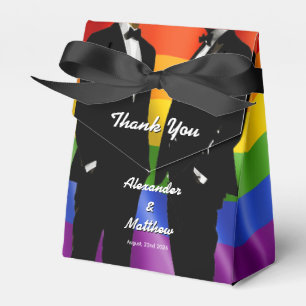 Ballotins Mariage Élégant Moderne Arc-en-ciel d'Hommes Gays
