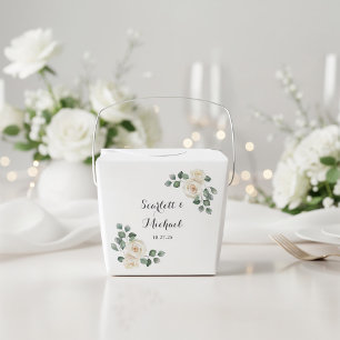 Ballotins Mariage Élégant Moderne Rose Blanche