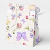 Ballotins Mariage élégant papillons violets (Arrière)