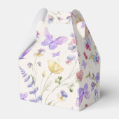 Ballotins Mariage Élégant Papillons Violets (Arrière)