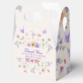 Ballotins Mariage Élégant Papillons Violets (Ouvert)