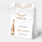 Ballotins Mariage élégant perles Prosecco (Verso)