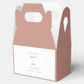 Ballotins Mariage Élégant Rose Merci Calligraphie (Ouvert)