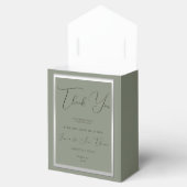 Ballotins Mariage Élégant Sage et Argent (Ouvert)