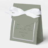 Ballotins Mariage élégant Sage & Silver (Verso)