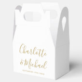 Ballotins Mariage élégant signature script or (Ouvert)
