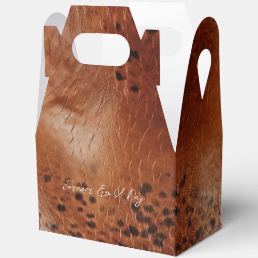 Ballotins Mariage en cuir Brown Faux (Ouvrir)