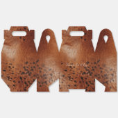 Ballotins Mariage en cuir Brown Faux (Déplié)