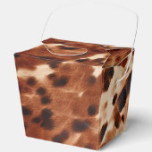 Ballotins Mariage en cuir de vache noir crème marron (Recto)