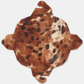 Ballotins Mariage en cuir de vache noir crème marron (Déplié)