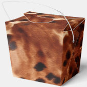 Ballotins Mariage en cuir de vache noir crème marron (Verso)