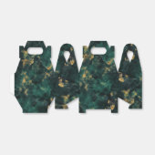 Ballotins Mariage en marbre d'or Emerald Green (Déplié)